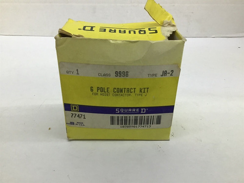 Square D Class 9998 Type Ja-2 6 Pole Contact Kit Dda