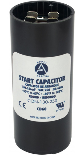 Appli Parts Condensador Capacitor Arranque 130-156 Mfd (