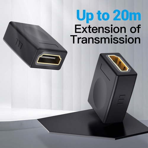 Imagen 2 de 10 de Adaptador Cable Hdmi Hembra A Hdmi Hembra Prolongador Vention