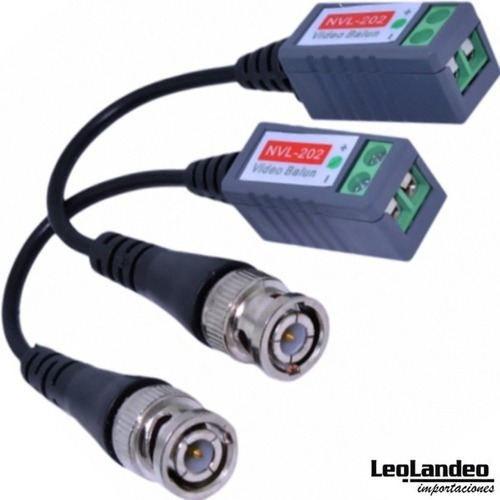 Adaptador Video Balun Para Camaras Cctv Par