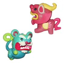 Comprar Llaveros Duo Amuleto Riqueza 2pza Lord Tigre Dragon Qilin