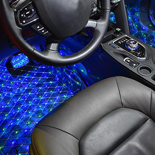 Coche Led Lámpara De Luz Estrella Control De Sonido Interior