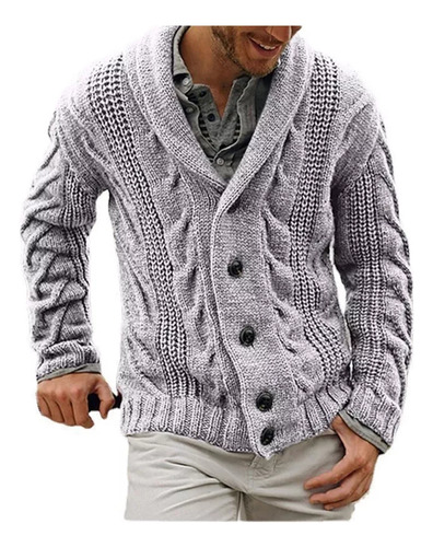 Chaqueta Tipo Cárdigan De Talla Grande A La Moda Para Hombre