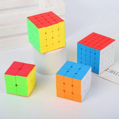 Set Cubos Rubik 2x2 3x3 4x4 5x5 Práctica Mental Completa