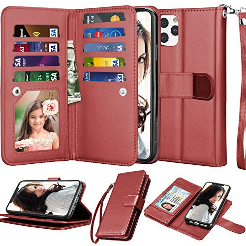 Funda Cartera Para iPhone 11 Xi iPhone 11 (6.1pulgadas) Vino