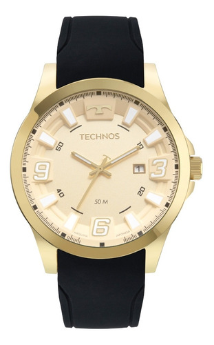 Relógio Technos Racer Dourado Masculino 2115mxt/2p