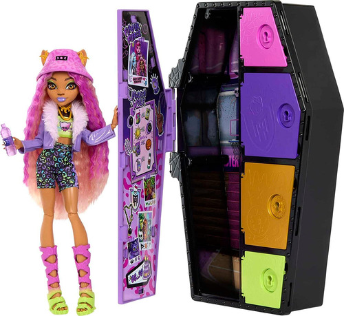 Boneca Monster High Caixa C/ 15 Acessório Skulltimate Secret