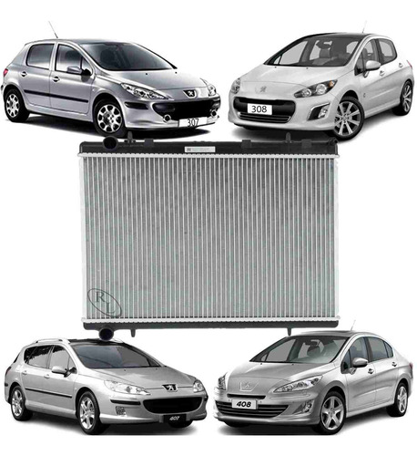 Radiador Peugeot 307 308 407 408 2009 2010 2011 2012 2013../