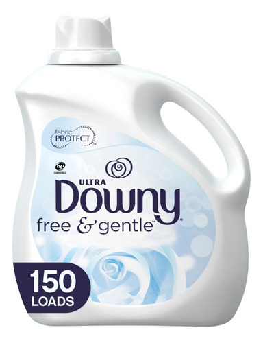 Downy Free & Gentle Suavizante De Telas Líquido 150 Cargas