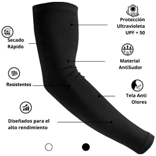 Imagen 9 de 9 de Mangas Deportivas Motorizado, Deporte Ciclismo Protección Uv