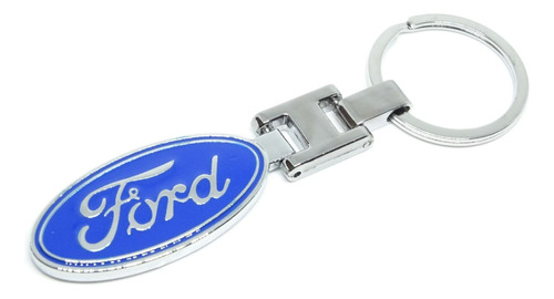 Llavero De Lujo Metalico Doble Para Carro Con Logo Ford  