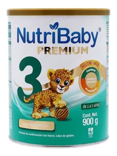 Leche de fórmula en polvo sin TACC Ethical Nutrition Nutribaby 3 en lata de 1 de 900g - 12 meses a 3 años