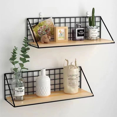 Organizador Pared Hierro Sin Taladro-multiusos Hogar-m