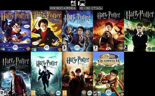 Harry Potter-los 9 Juegos De Pc Digitales-completo