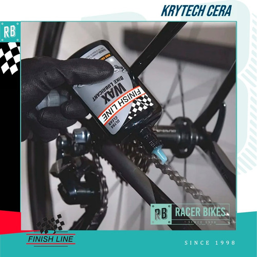Imagen 2 de 10 de Aceite Lubricante Bicicleta Finish Line Krytech Cera 120 Ml.