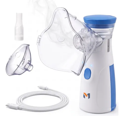 Nebulizador Inalador Portatil Silencioso Ultrassonico Mesh Branco 127/220v