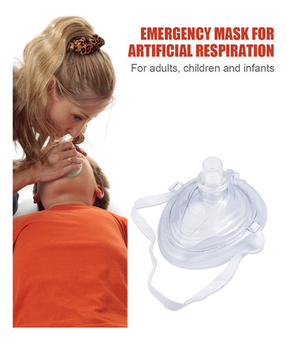 Mascarilla De Respiración Rcp Con Válvula Unidireccional Reu