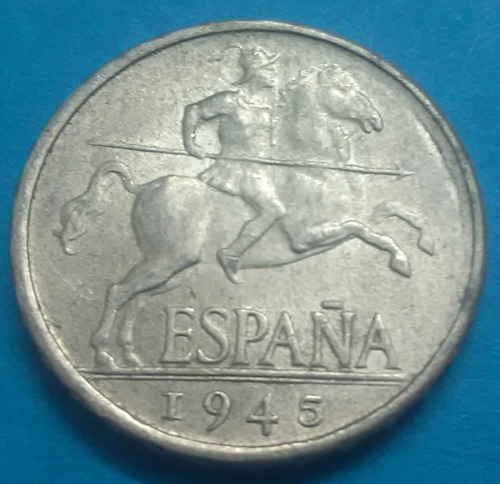 España Moneda 5 Cents 1945