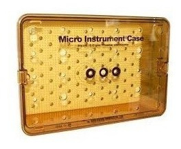 Caja Para Esterilizar Micro Instrumental De 1 Piso,12 Cm Al