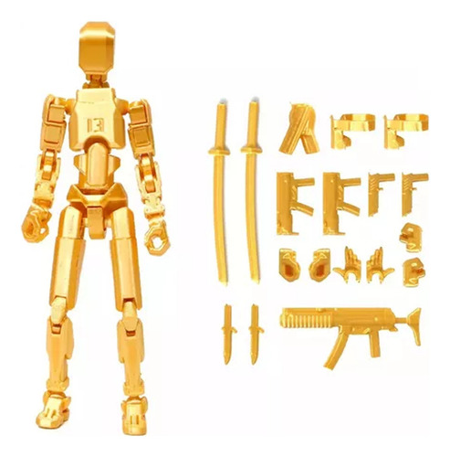 Lucky T13 Action Figure 3d,robô Articulado,modelo De Pintura