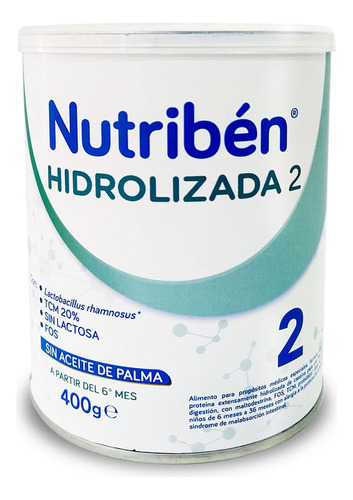 Formula Infantil Nutriben Hidrolizada 2 X 400g