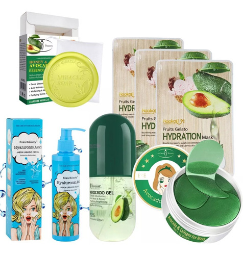 Set Skin Care Palta Control Grasa Con Vitaminas B, C, D Y E