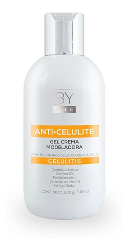 By She Anti Celulite Gel Crema Modelador Anticelulitis 200g