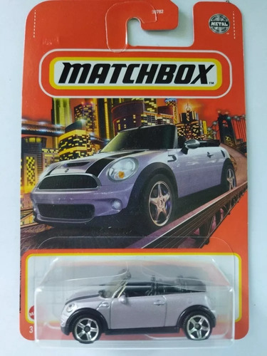 Matchbox 2010 Mini Cooper S Cabrio Convertible Morado 52/100