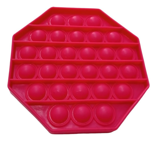 Juego 3 Piezas Push Pop It Bubble Fidget Juguete Antiestrés Rojo