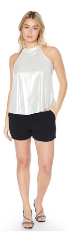Musculosa Halter Metalizada Lola Mujer Asterisco