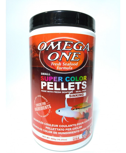 Super Color Pellets 460gr Omega One Para Peces Tropicales