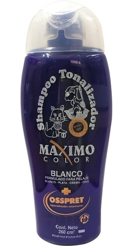 Shampoo Tonalizador Perros Y Gatos Osspret 250ml Cuotas