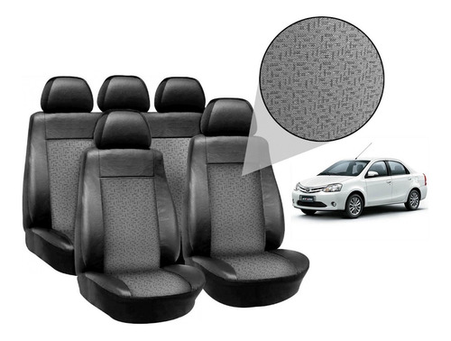 Fundas Cubre Asientos P/ Toyota Etios C/ Jackard Premium