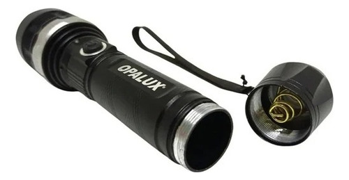 Linterna Táctica Luz Led Flash Y Zoom Recargable 220v Opalux