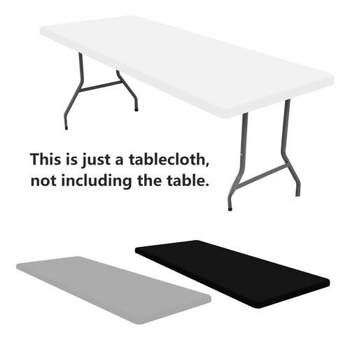 Funda De Mesa Elástica Rectangular De Poliéster De 183 X 76