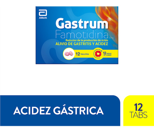 Gastrum Famotidina Caja X 12 Tabletas