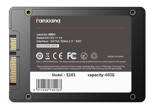 Disco sólido interno FanXiang S101 480GB