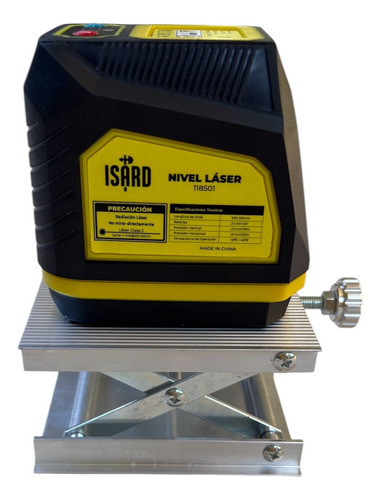 Nivel Laser Cruz Con Tripode Base Regulable Isard Estuche 118501