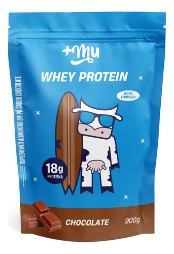 Refil Whey Protein Concentrado Chocolate 900g +MU