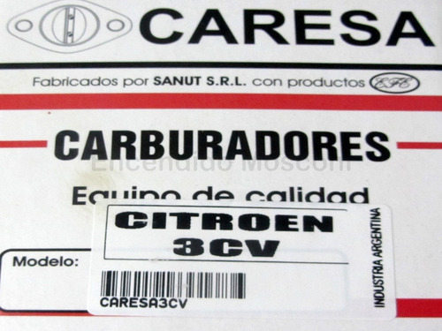 Imagen 6 de 9 de Carburador Original Caresa Citroen 3 Cv Solex Nuevo