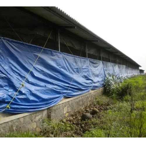 Cortina Avícola Azul Galinheiro 2,60x40m Kit Instalação