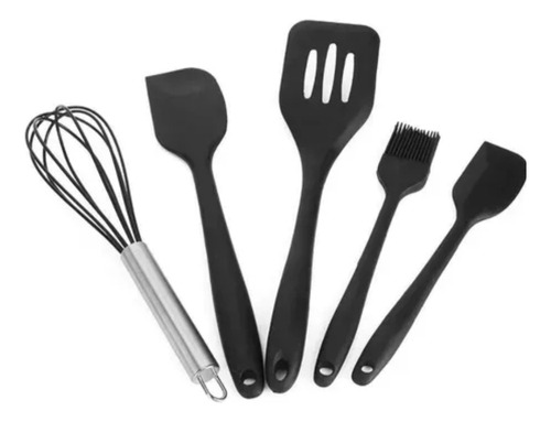 Utensilios De Cocina Silicona Con Núcleo De Acero Set De 5