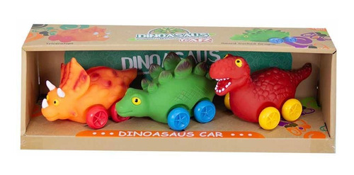 Pack Juguetes Autos De Dinosaurios Para Niños