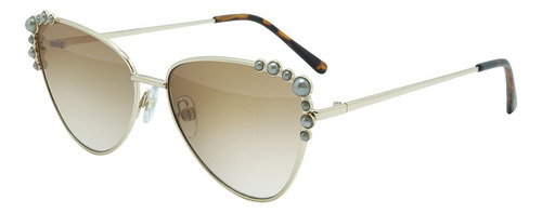 Lentes De Sol Nine West 39367rnj710 Dorado Para Mujer