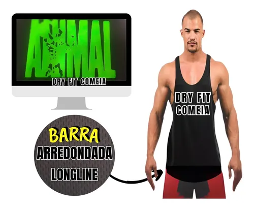 Camisa Regata Treino Homem Mutante Dry Fit Cavada Masculina
