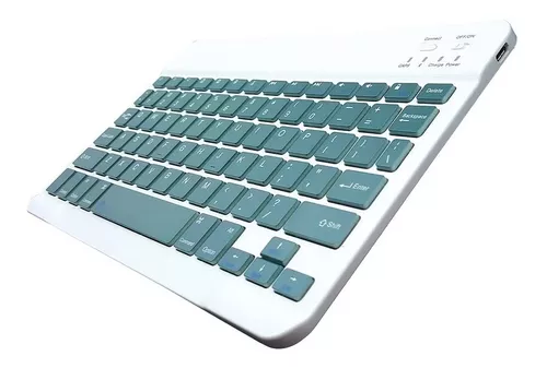 Teclado Inalámbrico Bluetooth Para iPad Android Pc Azul