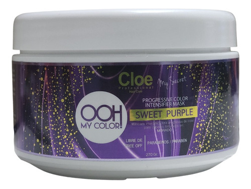 Cloe Mascara Intensificadora Sweet Purple Cabellos Morados