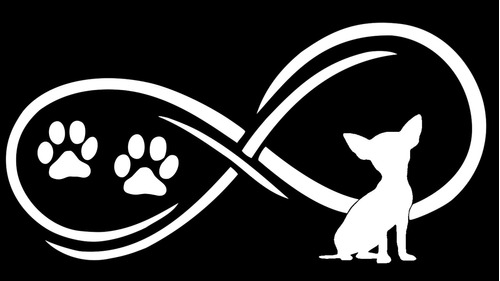 Bluegrass Decals Calcomanía De Perro Chihuahua Infinity (bla