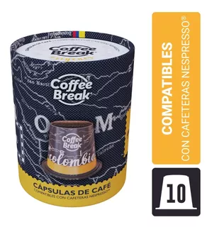 10 Capsulas Origen Colombia Coffee Break Nespresso