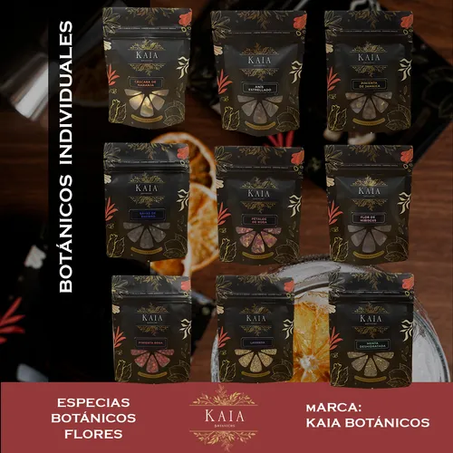 Combo Regalo Bartool Malaria Gin Caja Kaia X6 Botanicos
